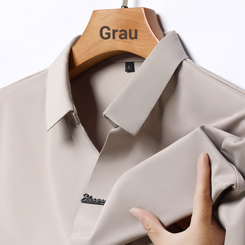 🎁Heißer Verkauf 55% Rabatt⏳Herren Casual Revers Atmungsaktiv Knitterarmes T-Shirt