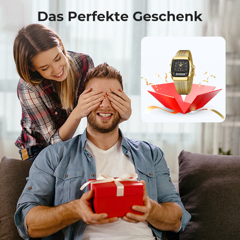 ⏰Zeitlich begrenzte 50% Rabattaktion💥💥LIEBIG Roman Retro Dual System Multifunktions-Digital-Sportuhr