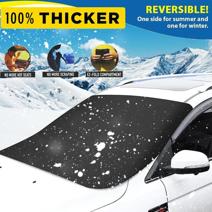 Verbesserte magnetische Schneeschutzabdeckung für die Windschutzscheibe
