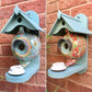 🦜🐦Vintage Teapot Bird House and Feeder