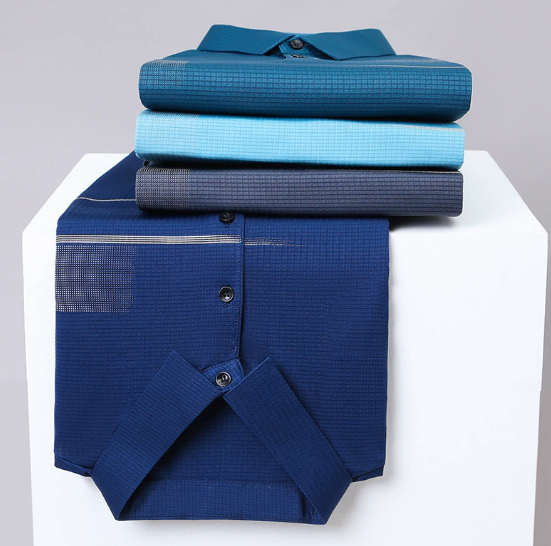👔 Men's Handsome Polo Shirt-Buy 3 Get 1 Free👕Herren lockeres, kühles und atmungsaktives Hemd mit Kragen