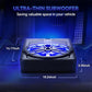 1200W 10'' Untersitz-Aktiv-Subwoofer +Kabelset&Licht Auto Bassbox Kompakt Lautsprecher