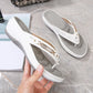 🎁2025 Neues Design der offenen Form✨🩴Weich gepolsterte Damen-Flip-Flop-Sandalen