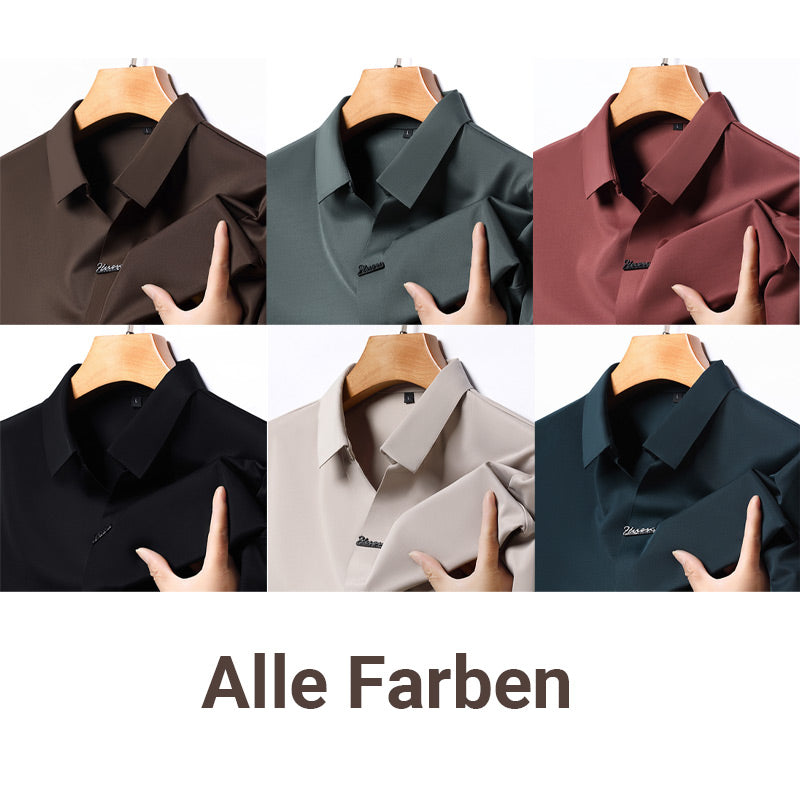 🎁Heißer Verkauf 55% Rabatt⏳Herren Casual Revers Atmungsaktiv Knitterarmes T-Shirt