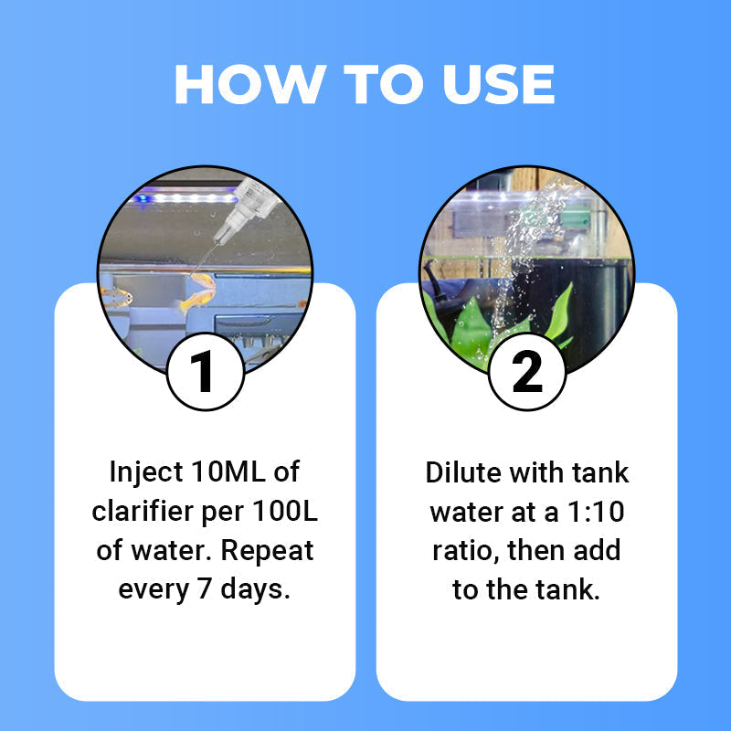 🔥Heißer Verkauf KAUFEN SIE 2 UND ERHALTEN SIE 1 GRATIS 🔥Leistungsstarker Wasserklärer für Aquarien