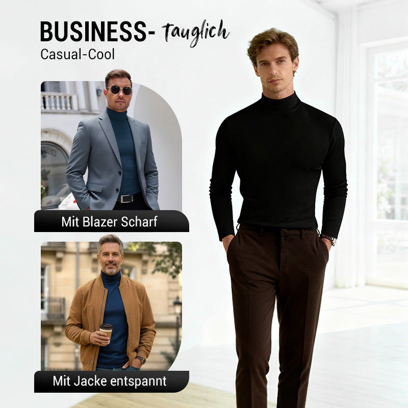 ⏳Begrenzte Zeit 50% Rabatt💥🎁Hochgeschlossenes Herren-T-Shirt mit langen Ärmeln und schmaler Passform