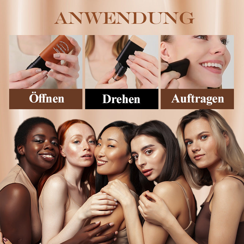 🎁Kaufen Sie 2 und erhalten Sie 1 gratis 💕Sofort verdeckender Foundation-Stift mit integriertem Pinsel