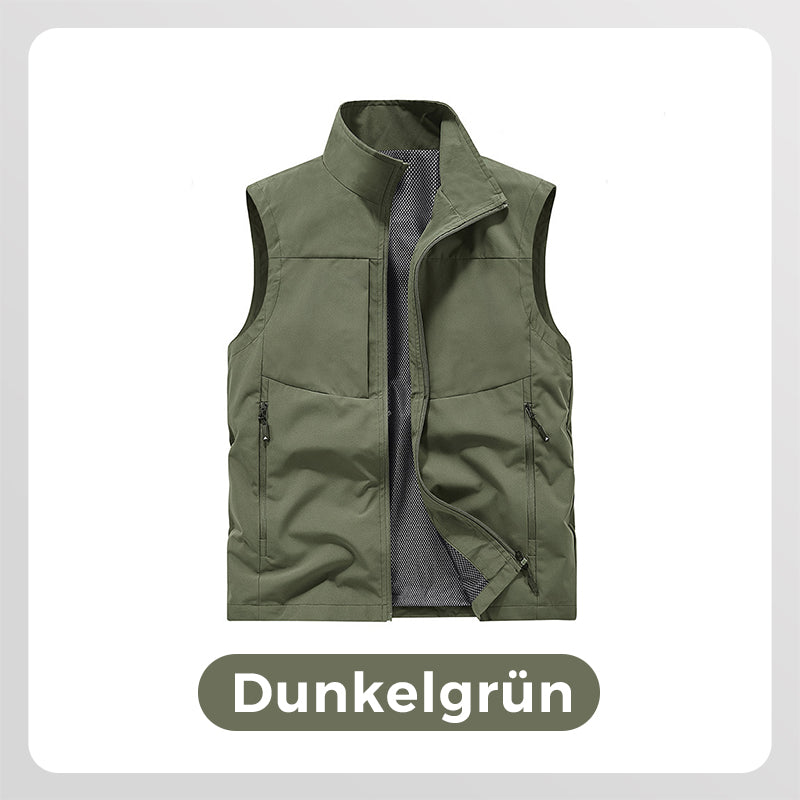 ⏳Begrenzte Zeit 50% Rabatt! 💥Wasserdichte Cargoweste für Herren