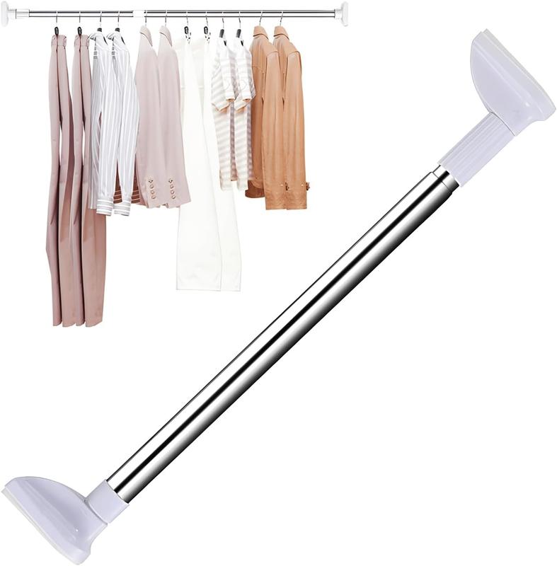 ✨⚡️Zeitlich begrenzt 50% sparen! | Bohrfreie verstellbare Stangeideal zum Aufhängen von Kleidung und Duschvorhängen im Badezimmer und auf dem Balkon 🛒