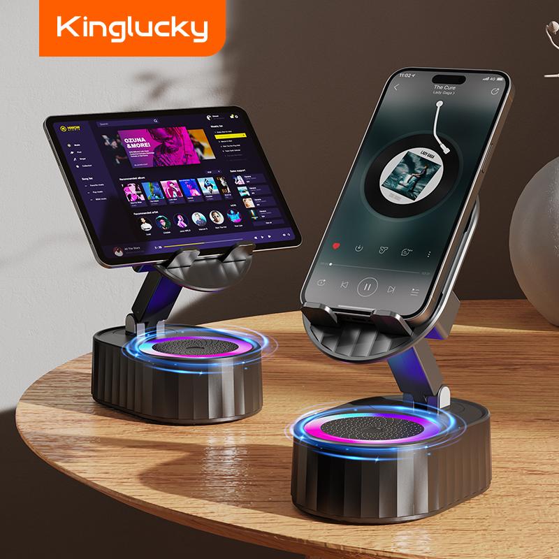 5-in-1 Handyhalterung mit kabellosem induktivem Audio-Bluetooth-Lautsprecher
