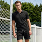 Zweiteiliges Sommer-Set für Herren aus Polohemd und Shorts
