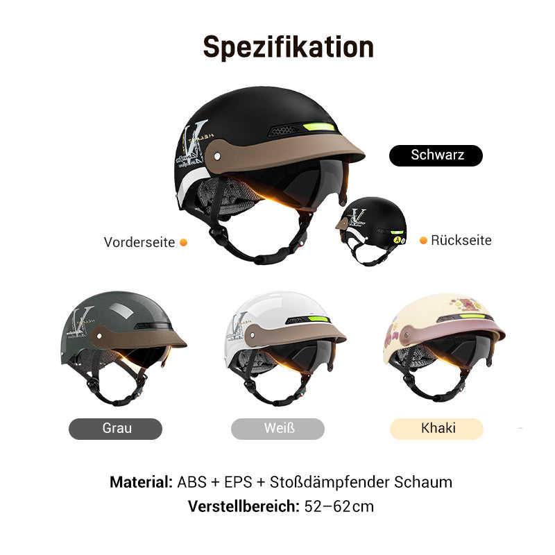 🛡️Atmungsaktiver, leichter und stoßfester Motorradhelm