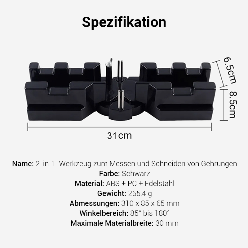 ⏳ Begrenzte Zeit 50% Rabatt💥 2-in-1 Mess- und Gehrungssägen Werkzeug