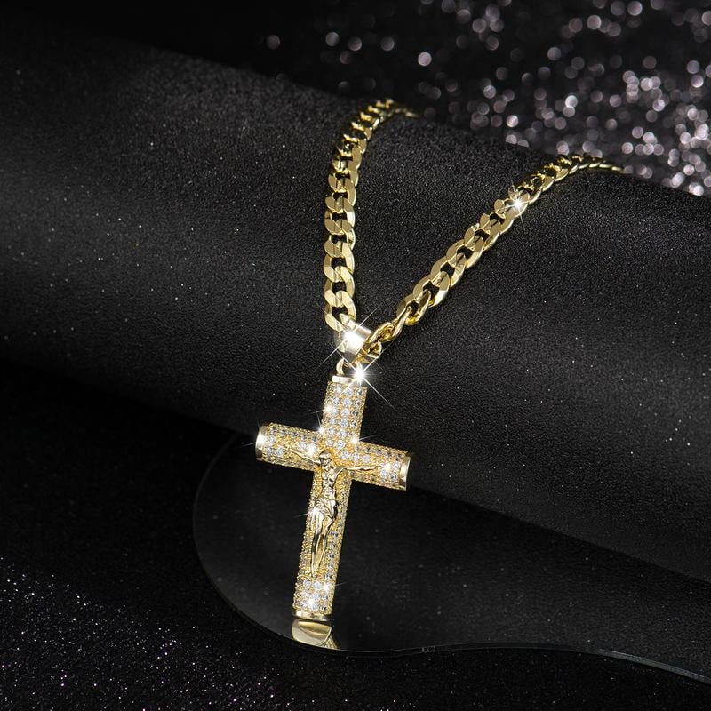 ✝️ 50% RABATT! ✨ Jesus-Kreuz-Anhänger (14K Vergoldet) – Spiritueller Schutz, Hochwertige Verarbeitung & Perfekt Als Bedeutungsvolles Geschenk 🎁