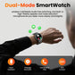 Herren-Military-Smartwatch mit 1000 mAh Akku, 1,91 Zoll AMOLED-Display, LED-Taschenlampe/5 ATM wasserdichte Fitnessuhr mit Telefonfunktion, 110+ Sportmodi / Herzfrequenz / Schlafmonitor / SpO2, iOS/Android