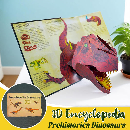 🦖3D-Enzyklopädie „Prehistorica Dinosaurs“ – Begeistern Sie Kinder für die Welt der Dinosaurier! 📚