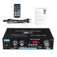 Audioverstärker 2-Kanal 600W Mini HIFI Digital Bluetooth Verstärker mit FM-Radio