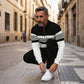 👕 50% RABATT! ⌛ Herren-Set: Pullover mit Grafischem Druck & Hose – Lässiger Street-Style, Bequemer Schnitt & Vielseitig 👖