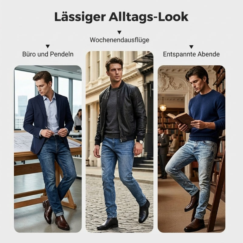 ✨🔥Moderne Slim-Fit-Stretchjeans für Herren👖