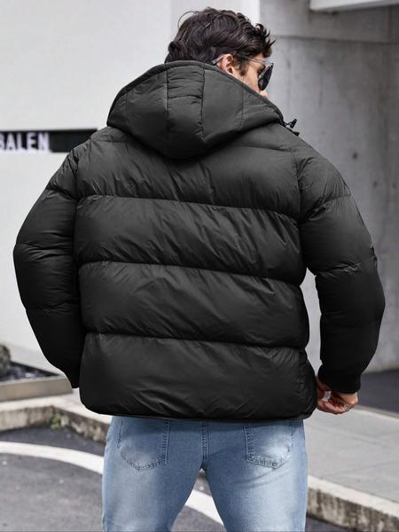 Thermojacke mit Kapuze und Kordelzug für Herren