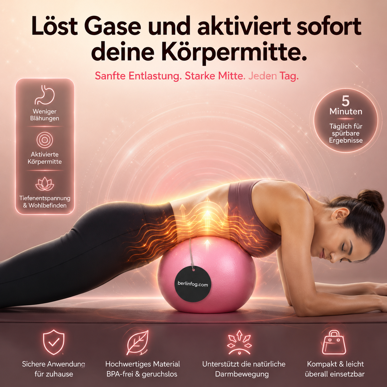 🔥Solange der Vorrat reicht 49 % Rabatt!🎉Explosionsgeschützter Yoga-Ball mit Wabenstruktur