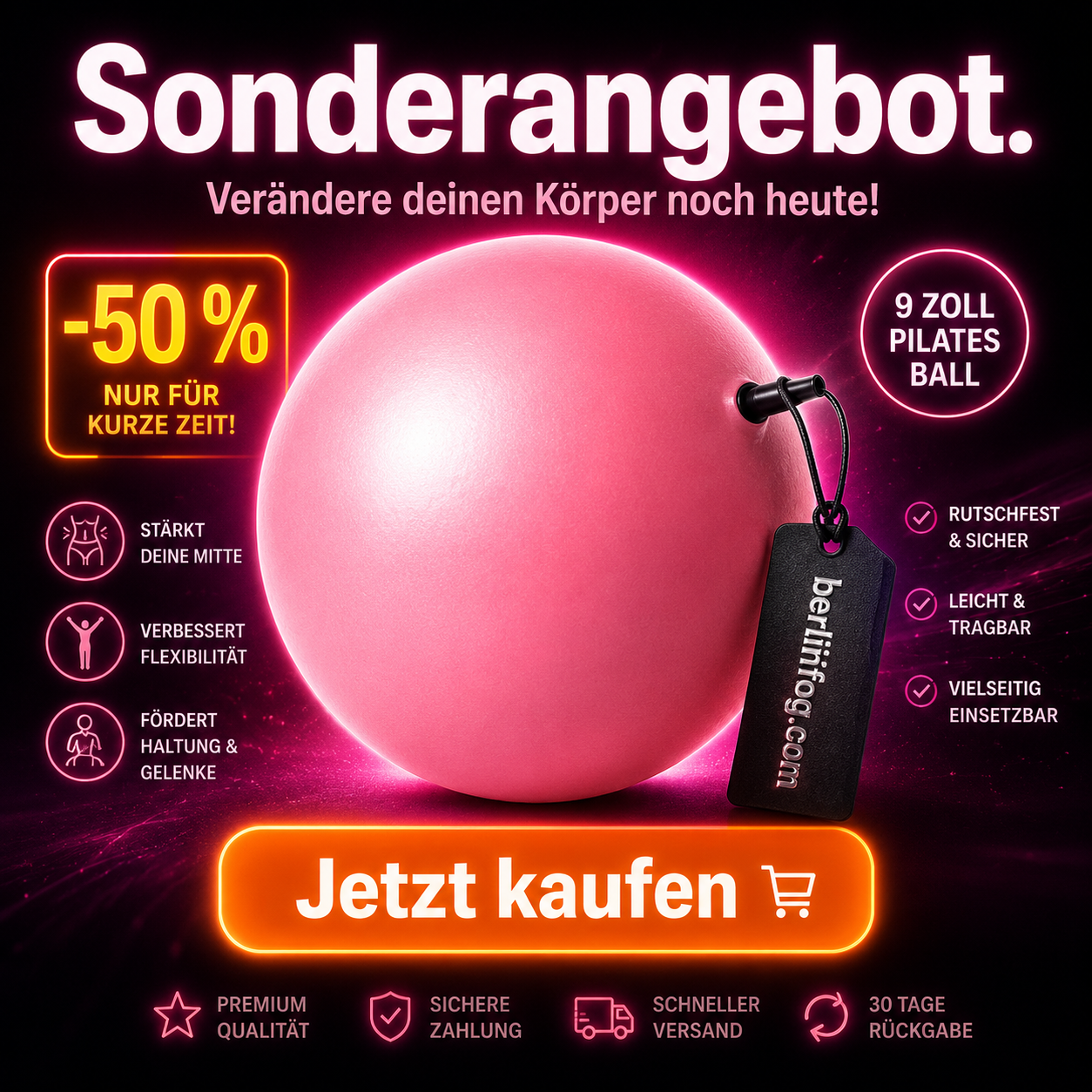 🔥Solange der Vorrat reicht 49 % Rabatt!🎉Explosionsgeschützter Yoga-Ball mit Wabenstruktur