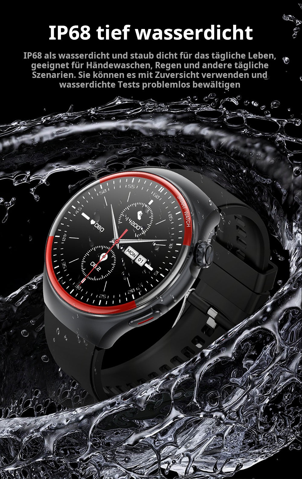 ✨Smart Bluetooth-Uhr · Gesundheitsüberwachungsuhr