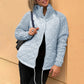 📣2025 neue limitierte Auflage 40 % Rabatt🔥Gestrickte Patchwork-Pufferjacke für Damen