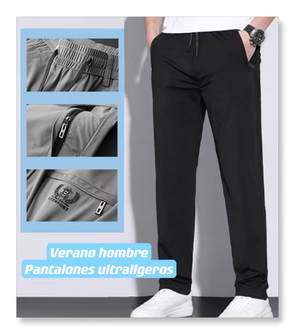 🔥Caliente Venta🔥Pantalones Deportivos de Seda de Hielo para Hombres en Verano - Compre 3 envío gratis