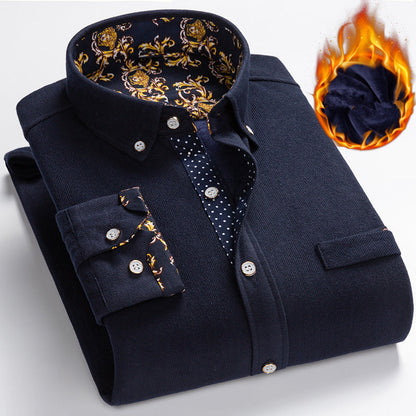 👔Black Friday 50% RABATT JETZT! ✨ Herren Samtgewebe Hemd - Elegante Struktur mit Atmungsaktivem Tragekomfort für Business & Freizeit 🌟💼