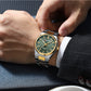 💎Herrenuhr mit einfachem Business-Stahlarmband