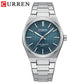 💎Herrenuhr mit einfachem Business-Stahlarmband