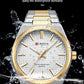 💎Herrenuhr mit einfachem Business-Stahlarmband
