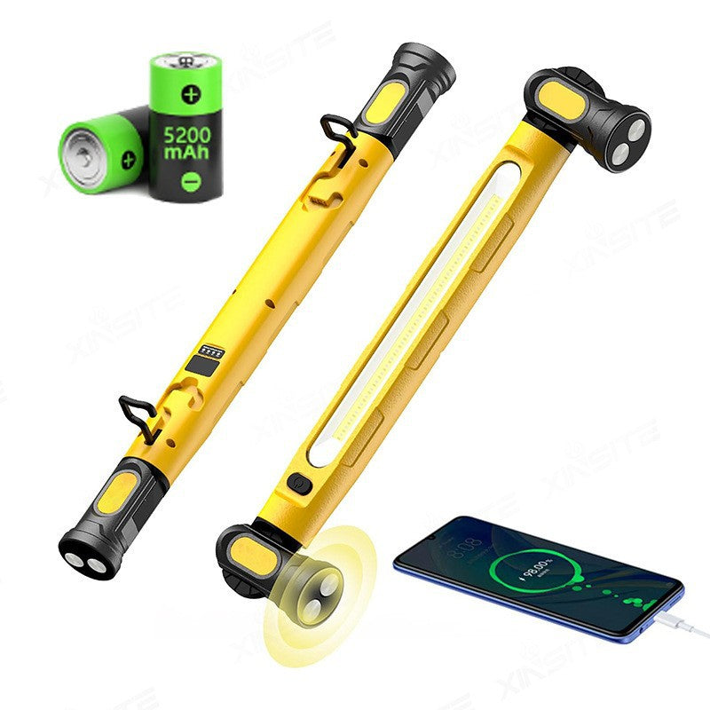Arbeitsleuchte/Taschenlampe 3000LM, wiederaufladbare Motorhaubenbeleuchtung 5200mAh mit Magnetfuß und Aufhängehaken