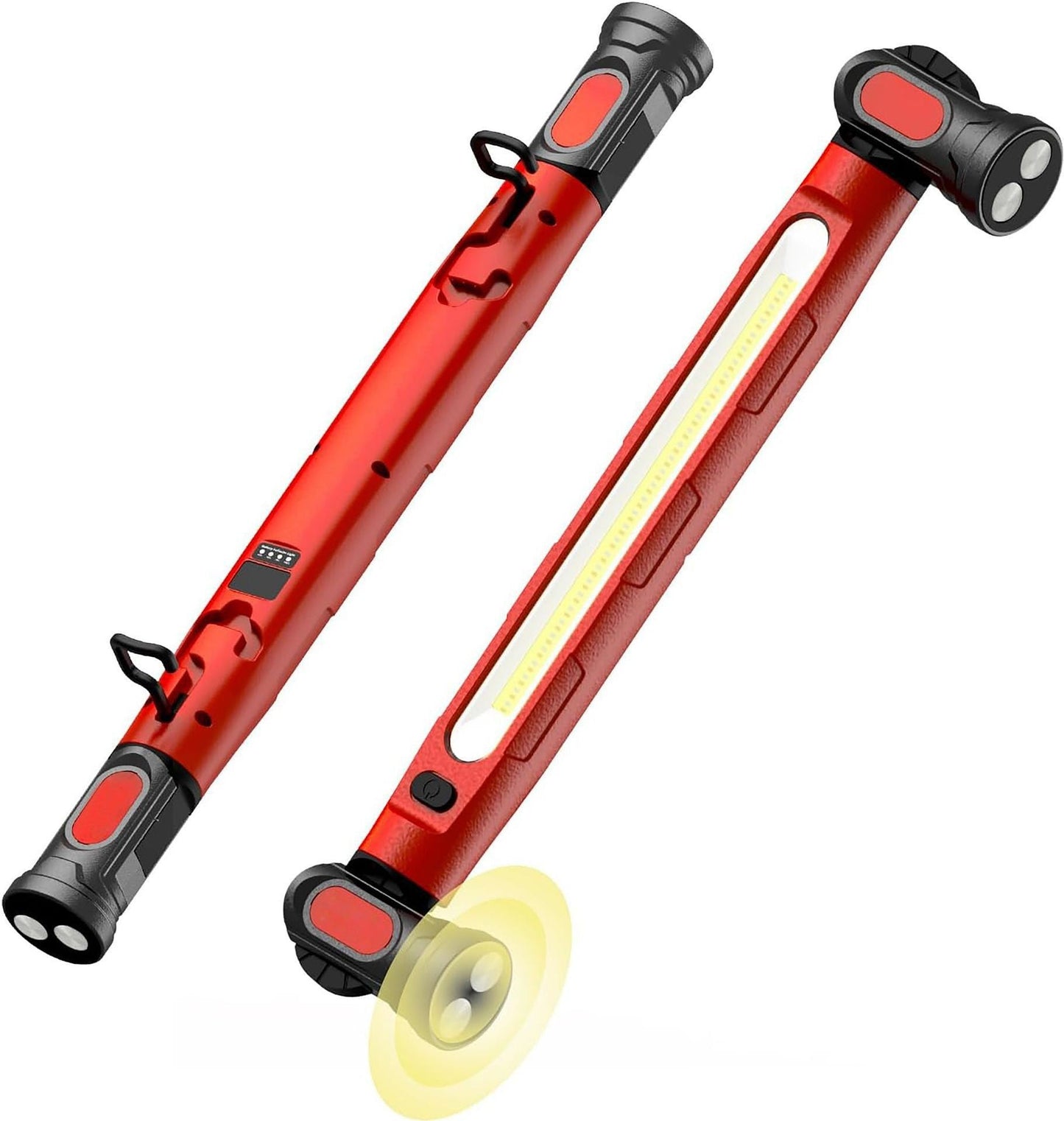 Arbeitsleuchte/Taschenlampe 3000LM, wiederaufladbare Motorhaubenbeleuchtung 5200mAh mit Magnetfuß und Aufhängehaken