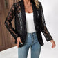 🏖️Sommer-Glamour Limited Edition💋Damen Eleganter Spitzenblazer mit  Ein-Knopf-Verschluss