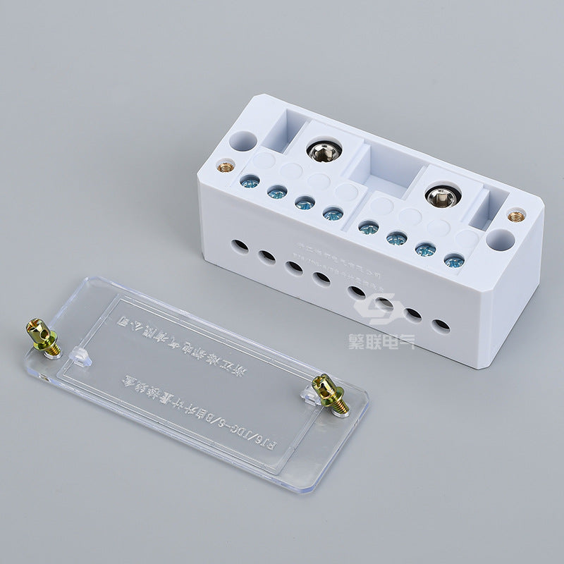 Elektrischer Klemmenblock - 60a, 8 Schraubenpositionen
