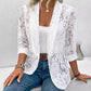 🏖️Sommer-Glamour Limited Edition💋Damen Eleganter Spitzenblazer mit  Ein-Knopf-Verschluss