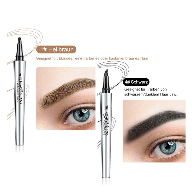💜Heißer Verkauf-50% Rabatt💜3D-Wasserfester Microblading Augenbrauenstift mit 4-zackiger Spitze