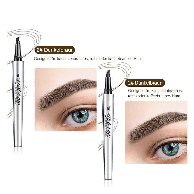 💜Heißer Verkauf-50% Rabatt💜3D-Wasserfester Microblading Augenbrauenstift mit 4-zackiger Spitze
