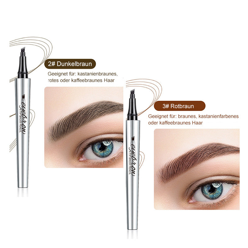 💜Heißer Verkauf-50% Rabatt💜3D-Wasserfester Microblading Augenbrauenstift mit 4-zackiger Spitze