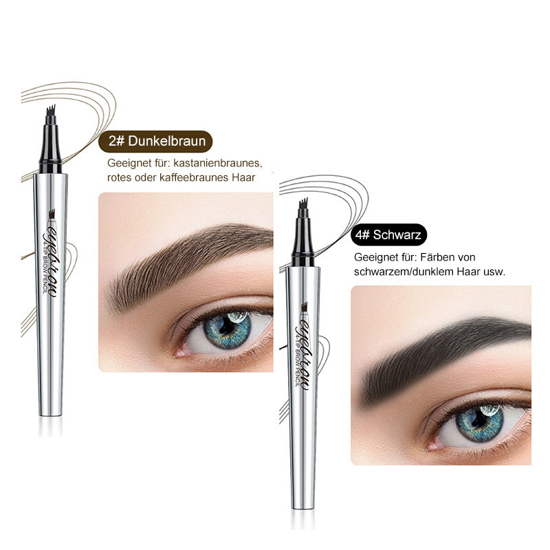 💜Heißer Verkauf-50% Rabatt💜3D-Wasserfester Microblading Augenbrauenstift mit 4-zackiger Spitze