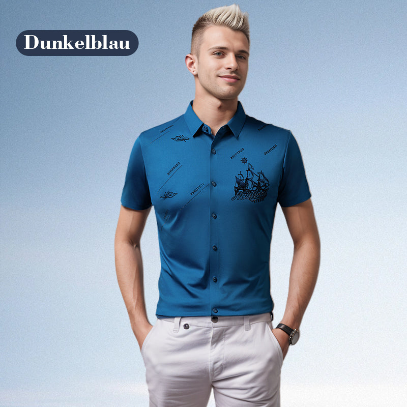 🔥Heute 50% Rabatt🔥Business-Hemd mit kurzen Ärmeln und Knopfleiste für Herren