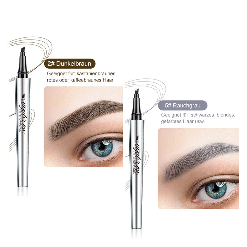 💜Heißer Verkauf-50% Rabatt💜3D-Wasserfester Microblading Augenbrauenstift mit 4-zackiger Spitze