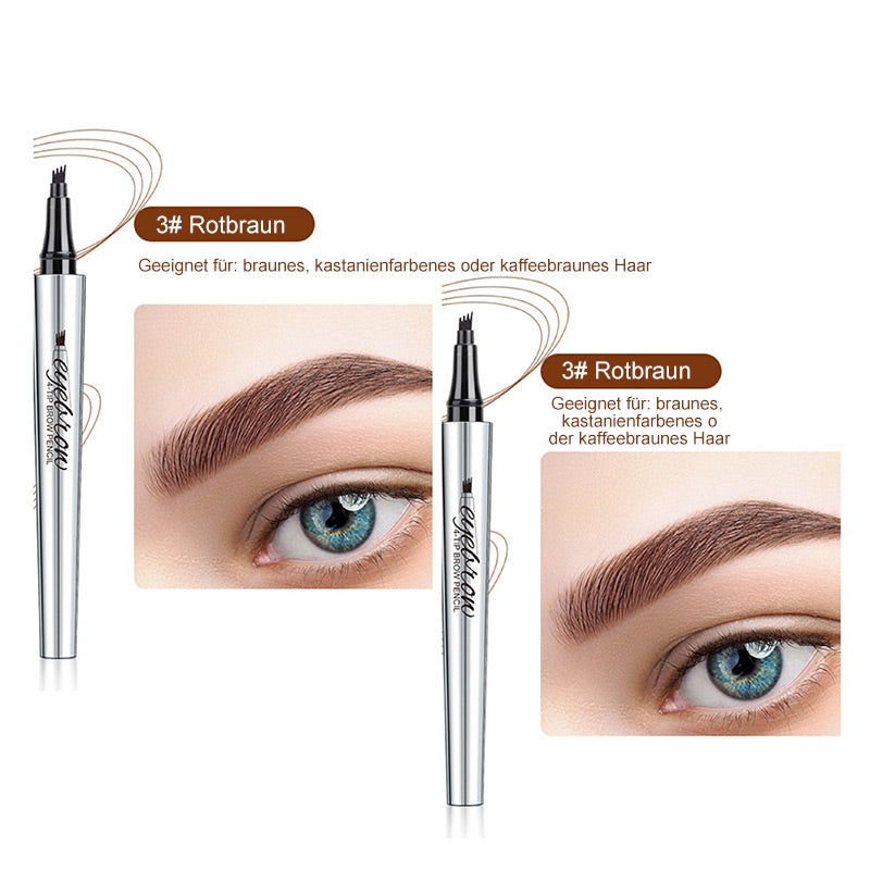 💜Heißer Verkauf-50% Rabatt💜3D-Wasserfester Microblading Augenbrauenstift mit 4-zackiger Spitze