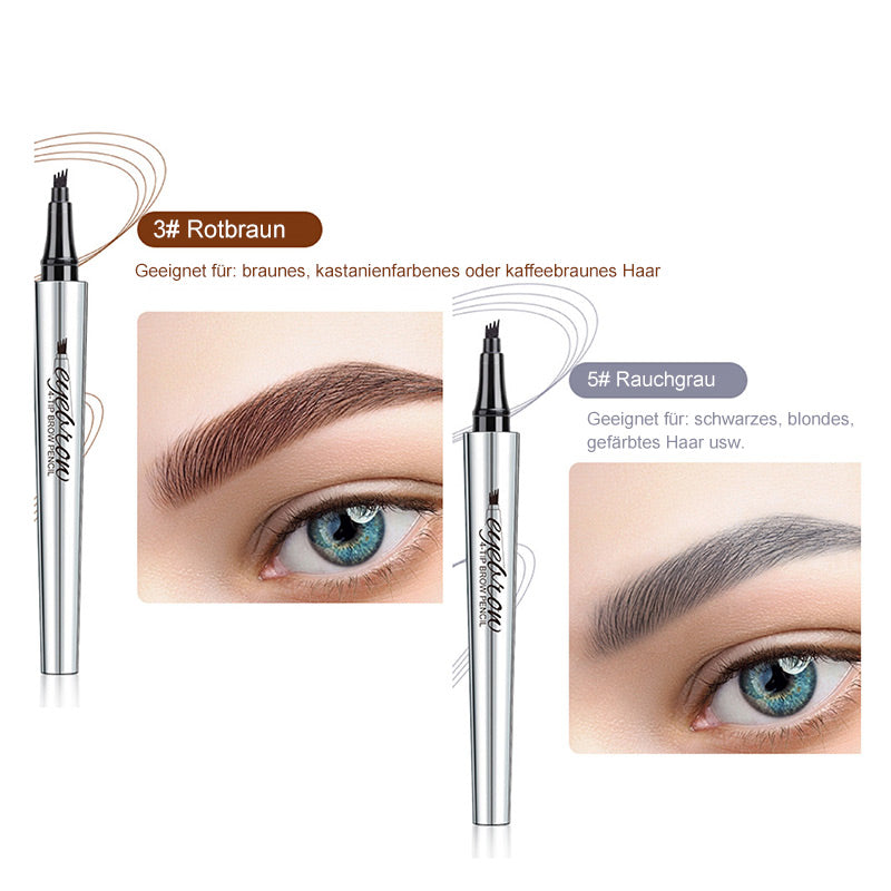 💜Heißer Verkauf-50% Rabatt💜3D-Wasserfester Microblading Augenbrauenstift mit 4-zackiger Spitze