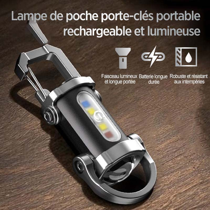 📢📢 Flash Sale: Nur noch 3 Stunden! ⏰⏰——Wiederaufladbare, helle Taschenlampe für Schlüsselanhänger