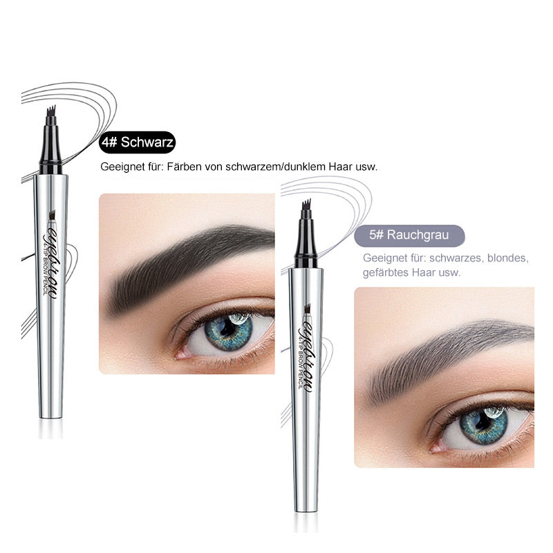 💜Heißer Verkauf-50% Rabatt💜3D-Wasserfester Microblading Augenbrauenstift mit 4-zackiger Spitze