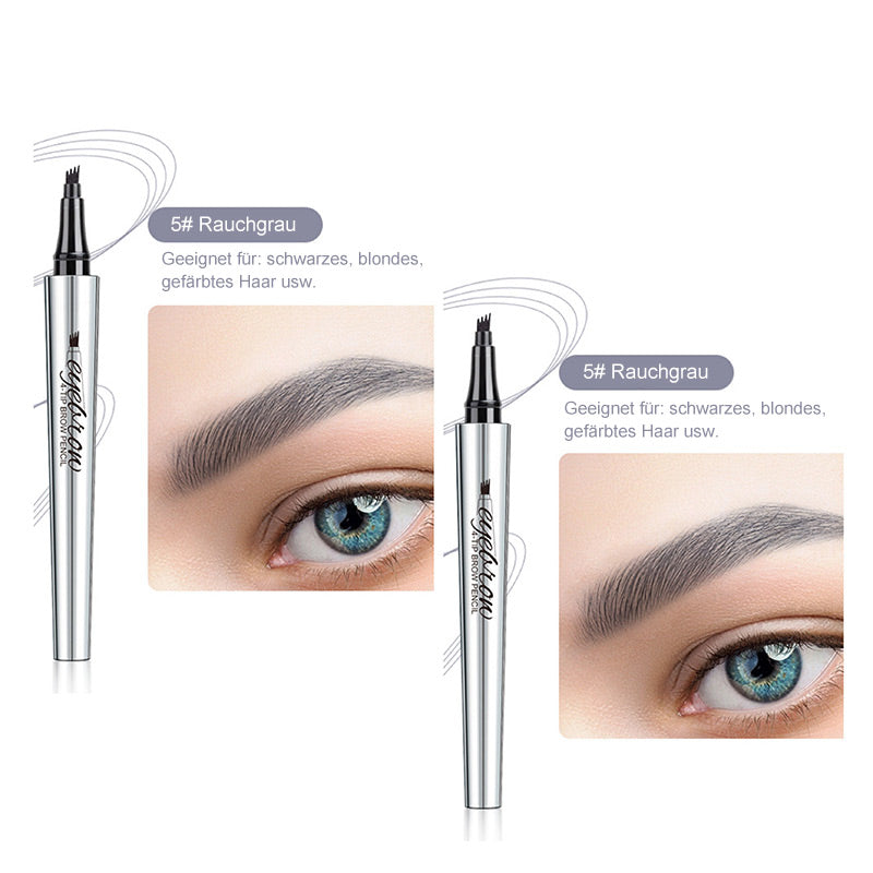 💜Heißer Verkauf-50% Rabatt💜3D-Wasserfester Microblading Augenbrauenstift mit 4-zackiger Spitze