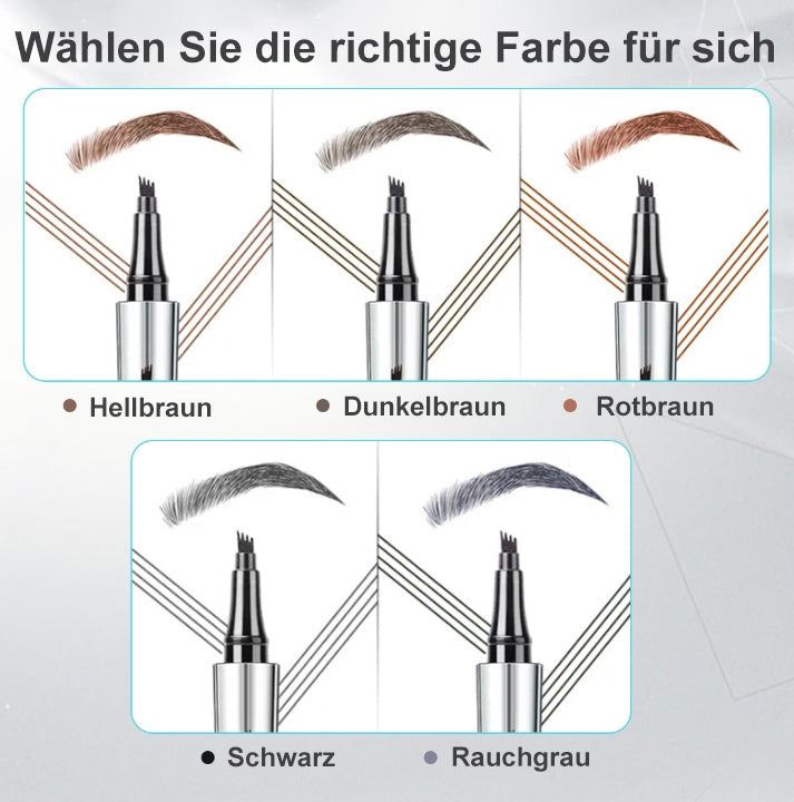 💜Heißer Verkauf-50% Rabatt💜3D-Wasserfester Microblading Augenbrauenstift mit 4-zackiger Spitze